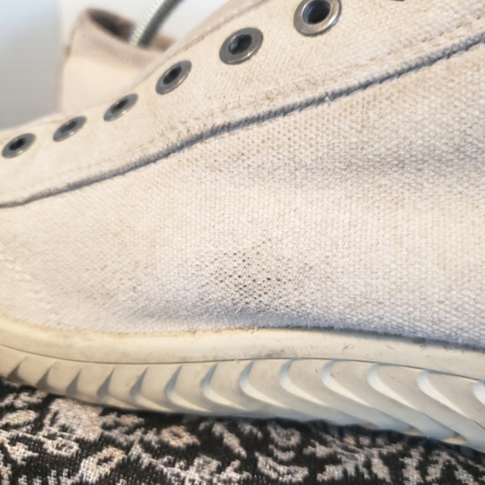 Men’s John Varvatos Star Laceless Low Top Sneaker Size 11 Medium Beige - Picture 9 of 14